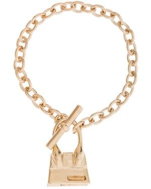 Jacquemus Bag Charm Chained Bracelet - White