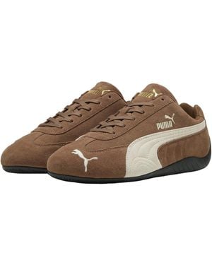 PUMA Lightweight Low-Top Casual Shoes - Brown
