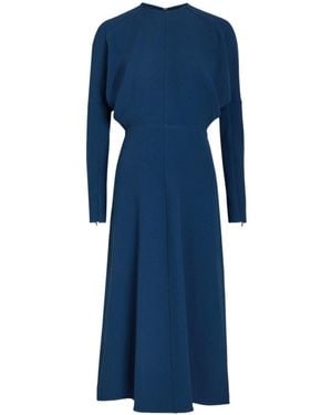 Victoria Beckham Solid Colour Bodycon Dress - Blue
