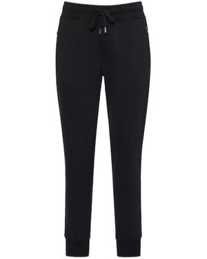 Dolce & Gabbana Logo Plain Knitted Sweatpants - Black
