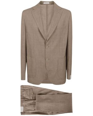 Eleventy Single-Breasted Suit Jacket And Trousers Two-Piece Set - Grey