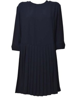 Aspesi Round Neck Dress - Blue