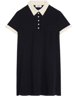 Celine Mini Polo Dress - Black
