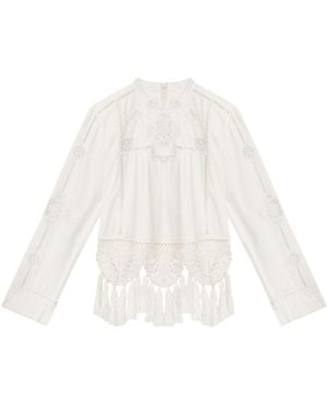 Isabel Marant Severine Cotton Top - White