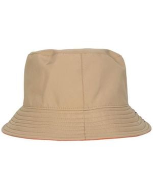MSGM Contrasting Inner Bucket Hat - Natural