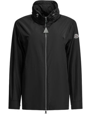 Moncler Long-Sleeved Hooded Casual Jacket - Black