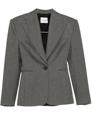 ANDAMANE Single-Button Suit Jacket - Gray