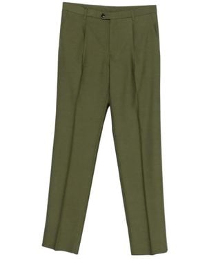 Etro Pleated Button Trousers - Green