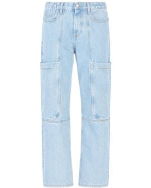 Gcds Logo Patch Ultrapocket Jeans - Blue