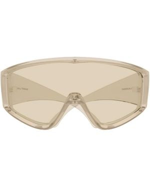 Saint Laurent Sl 969 Shield-Frame Sunglasses - Natural