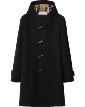 Burberry Wool Duffle Coat - Black