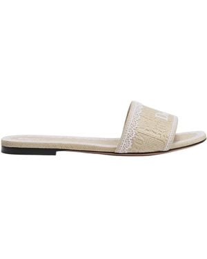 Dior Dentelle Slide - White