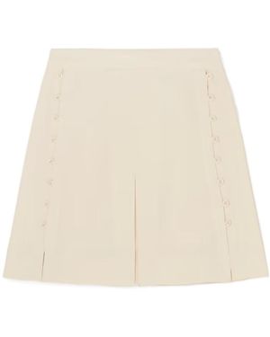 See By Chloé See By Chloé Button Detailed Mini Skirt - Natural