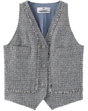 Marissa Chiara V-Neck Vest - Gray