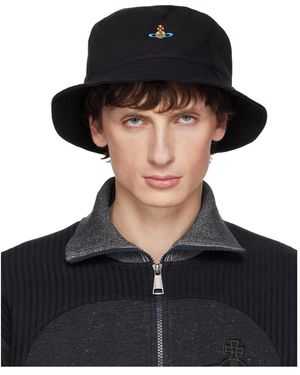 Vivienne Westwood Embroidered Fisherman's Hat - Black