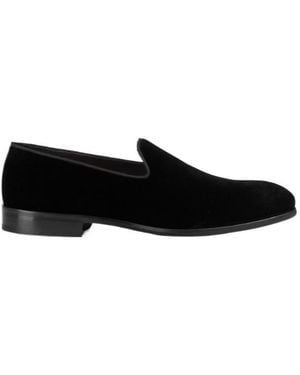 Doucal's Velvet Loafers - Black