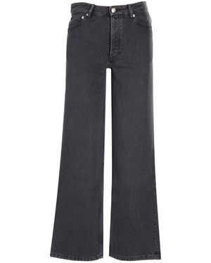 A.P.C. Wide-Leg Cropped Jeans - Gray