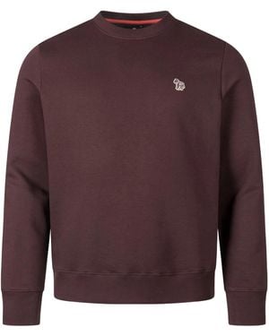 Paul Smith Ps Paul Smith Zebra Logo Sweatshirt - Purple