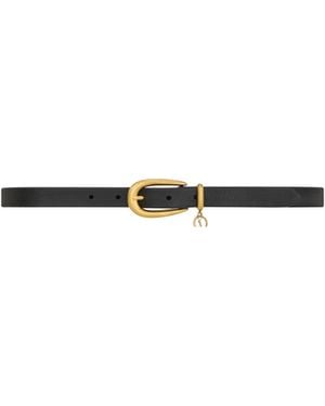 Saint Laurent Cassandre Belt - White