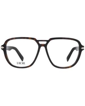 Dior Logo Geometric Frame Flat Mirror - White