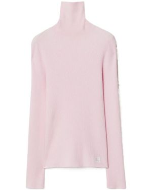 Burberry Turtleneck Knitted Jumper - Pink