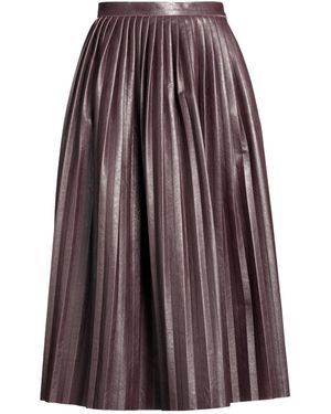 MM6 by Maison Margiela Solidcolor Pleated Skirt - Purple
