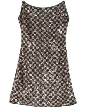 Oséree Sequin Dress - Brown