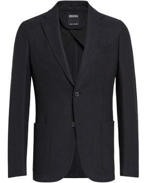 ZEGNA Trofeo Wool Cashmere Blazer - Blue