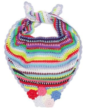 Ganni Scarf - White
