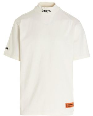 Heron Preston Logo Patch Crewneck T-Shirt - White