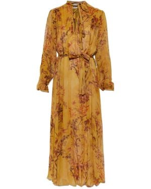 forte_forte Long-Sleeved Dress - Metallic