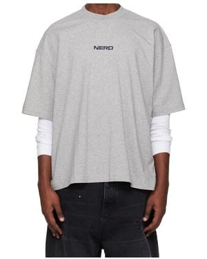 Vetements Nerd Crew Neck T-Shirt - Grey
