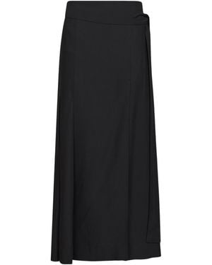 Studio Nicholson Wrap Pleated Skirt - Black