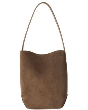 The Row Small N/S Park Tote Edge Bag - Brown