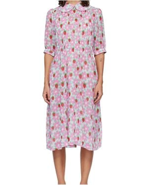 Comme des Garçons Floral Dress - Red