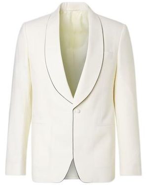 Lardini Wool Tuxedo Jacket - White