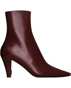 Saint Laurent Jill Booties - Brown