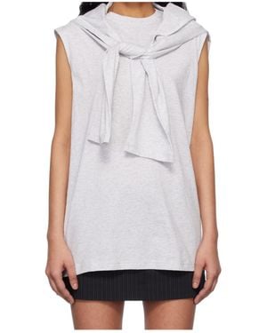 Acne Studios Tie-Fastening T-Shirt - White