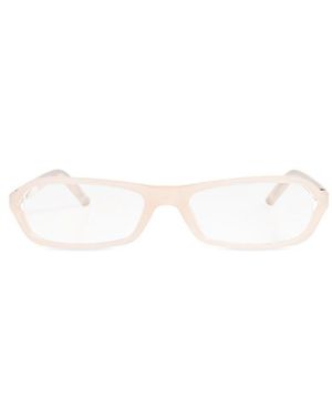Jacquemus Geometric-Frame Glasses - White