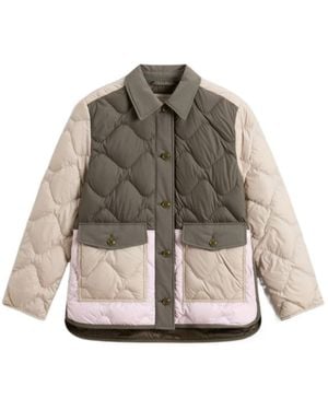 Woolrich Heritage Quilted Flap-Pockets Jacket - Grey