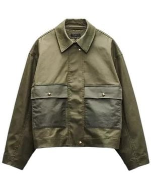 Rag & Bone Long-Sleeved Casual Jacket - Green