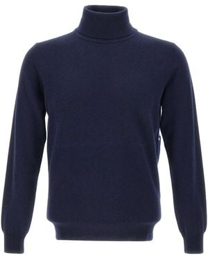 Kangra Cashmere Kangra Turtleneck Knitted Jumper - Blue