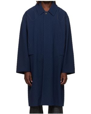 Kiko Kostadinov Euri K-Shoulder Coat - Blue