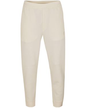 Emporio Armani Fashionable Cuffed Woven Jogger Trousers - Natural