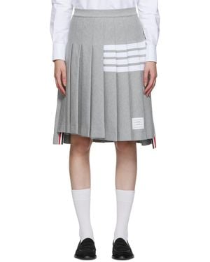 Thom Browne 4-Bar Pleated Skirt - Black