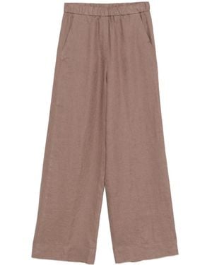 Antonelli Elastic Waist Casual Pants - Brown