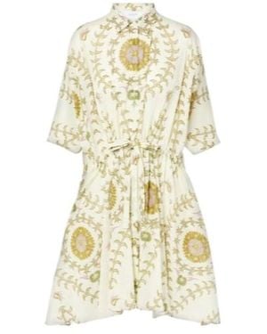Giambattista Valli Floral Cotton Shirt Dress - White