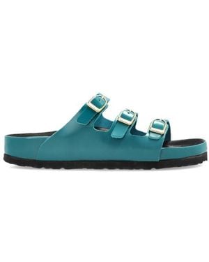 Birkenstock Boston Triple-Strap Clogs - Green