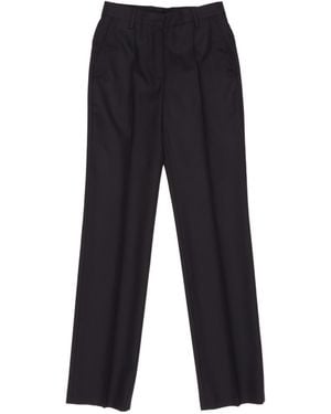 Dries Van Noten Casual Pants With Belt Loops - Blue