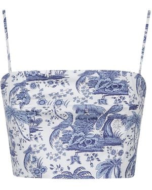 STAUD Federico Top - Blue